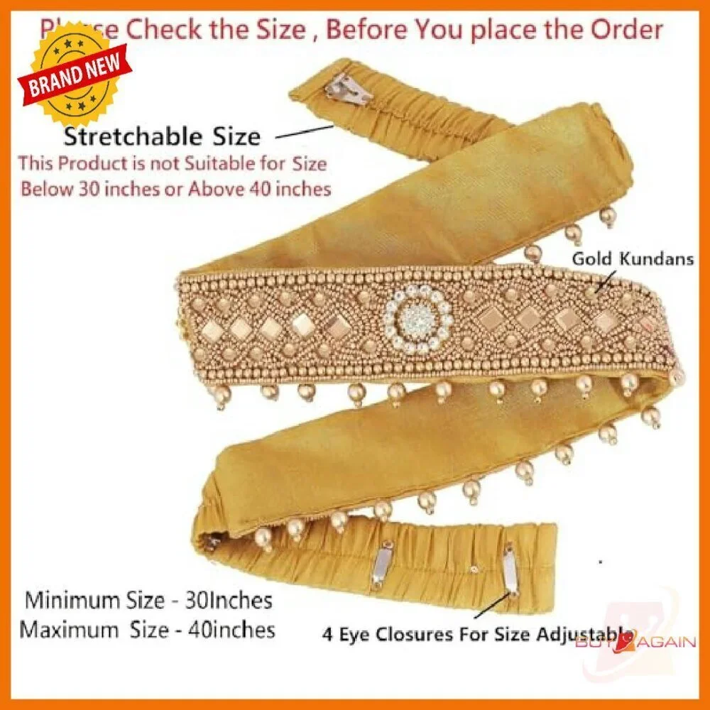 Traditional Cloth Saree Belt Kamarband Stretchable Wedding Accessory